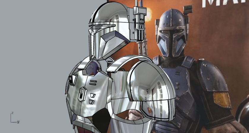 Full Heavy infantry mandalorian armor 3D print model_20