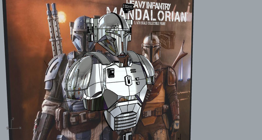 Full Heavy infantry mandalorian armor 3D print model_9