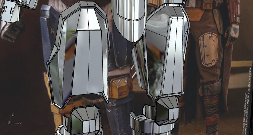 Full Heavy infantry mandalorian armor 3D print model_17