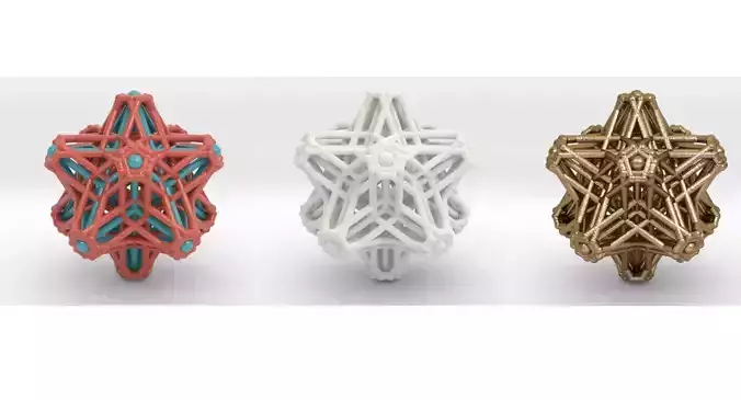 Hedron stars Nest 3D print model