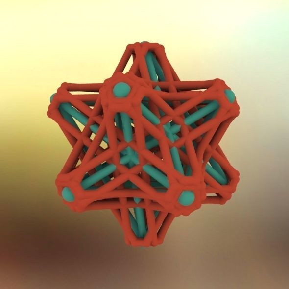 Hedron stars Nest 3D print model_23