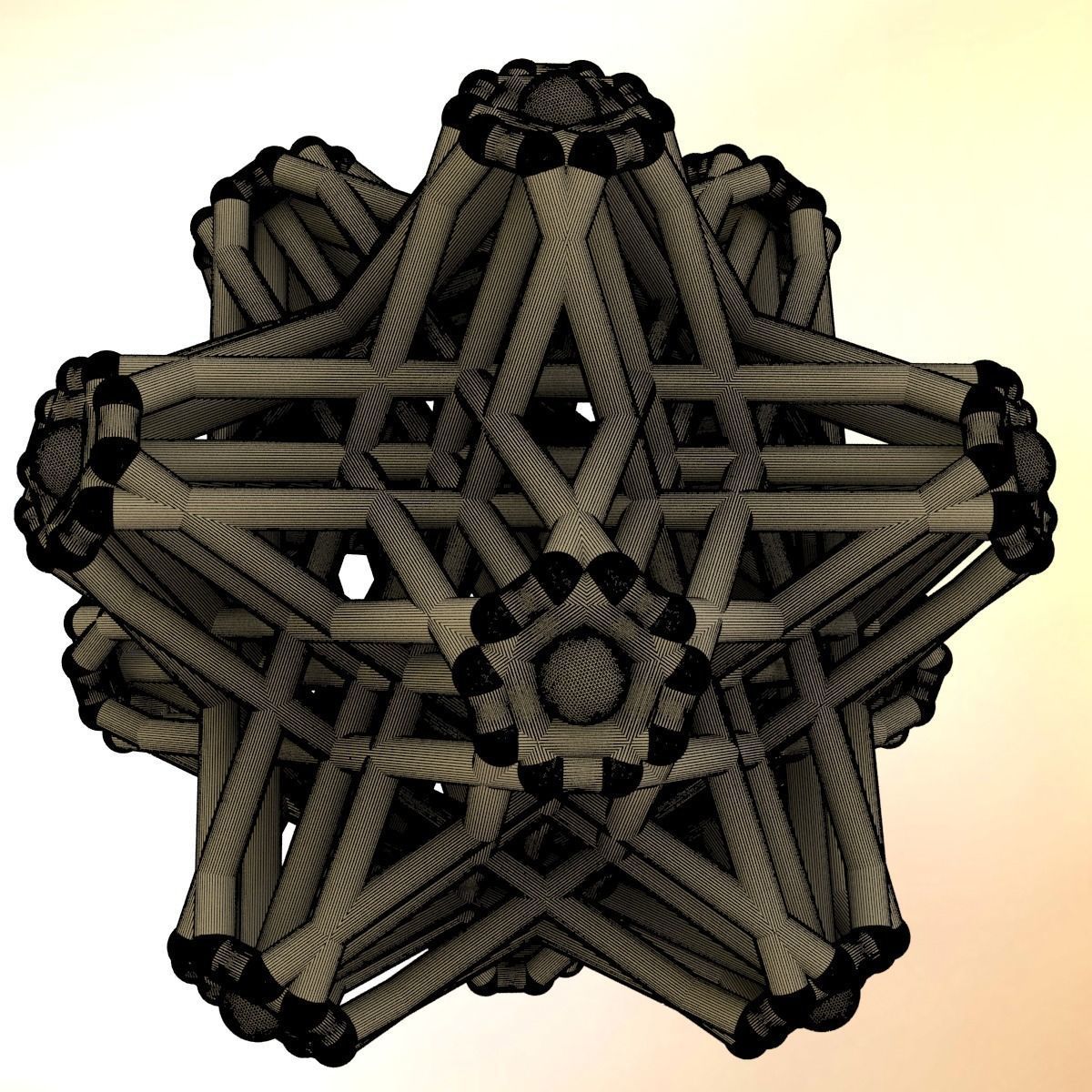 Hedron stars Nest 3D print model_3