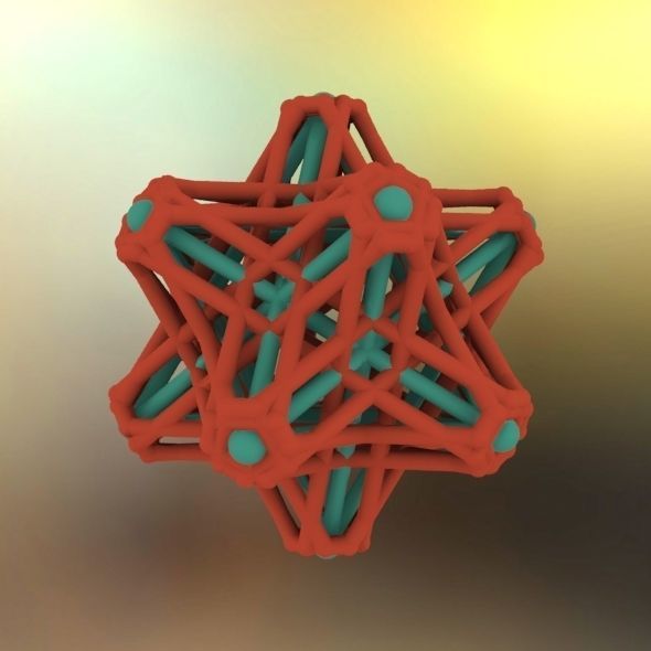 Hedron stars Nest 3D print model_25