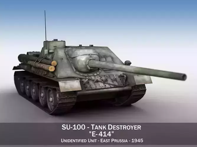 SU-100 - E414 - Soviet Tank Destroyer 