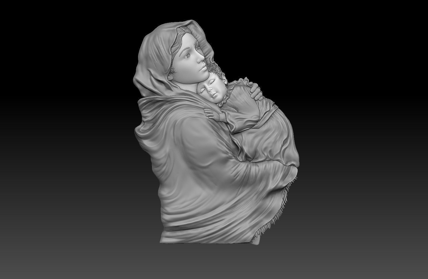 madona Ferruzzi  Virgin Mary  3D print model_1