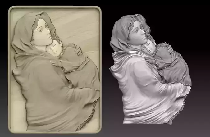 madona Ferruzzi  Virgin Mary  3D print model