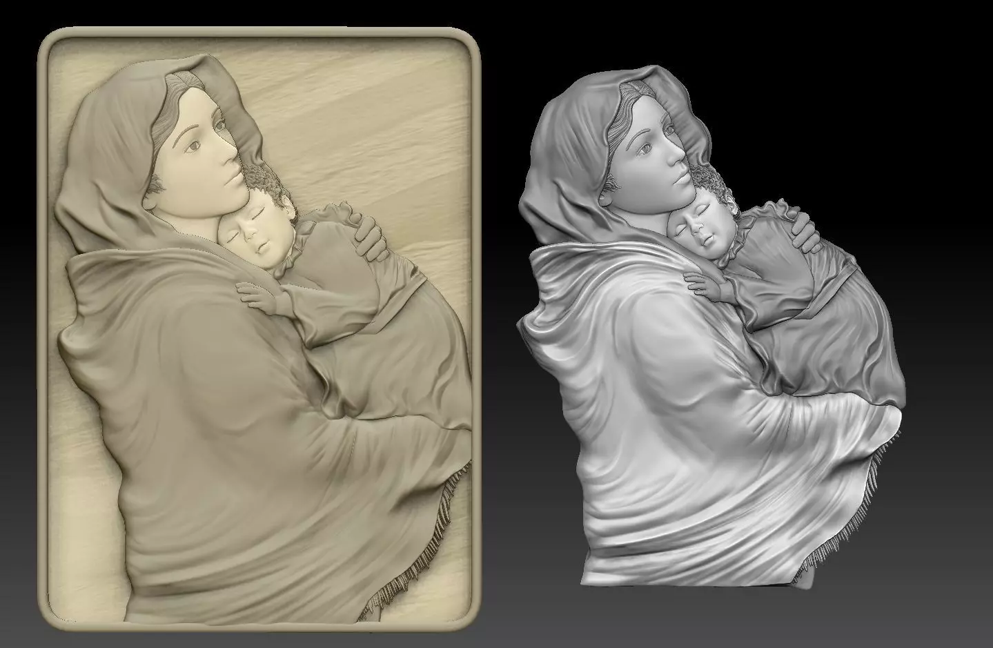 madona Ferruzzi  Virgin Mary  3D print model_0