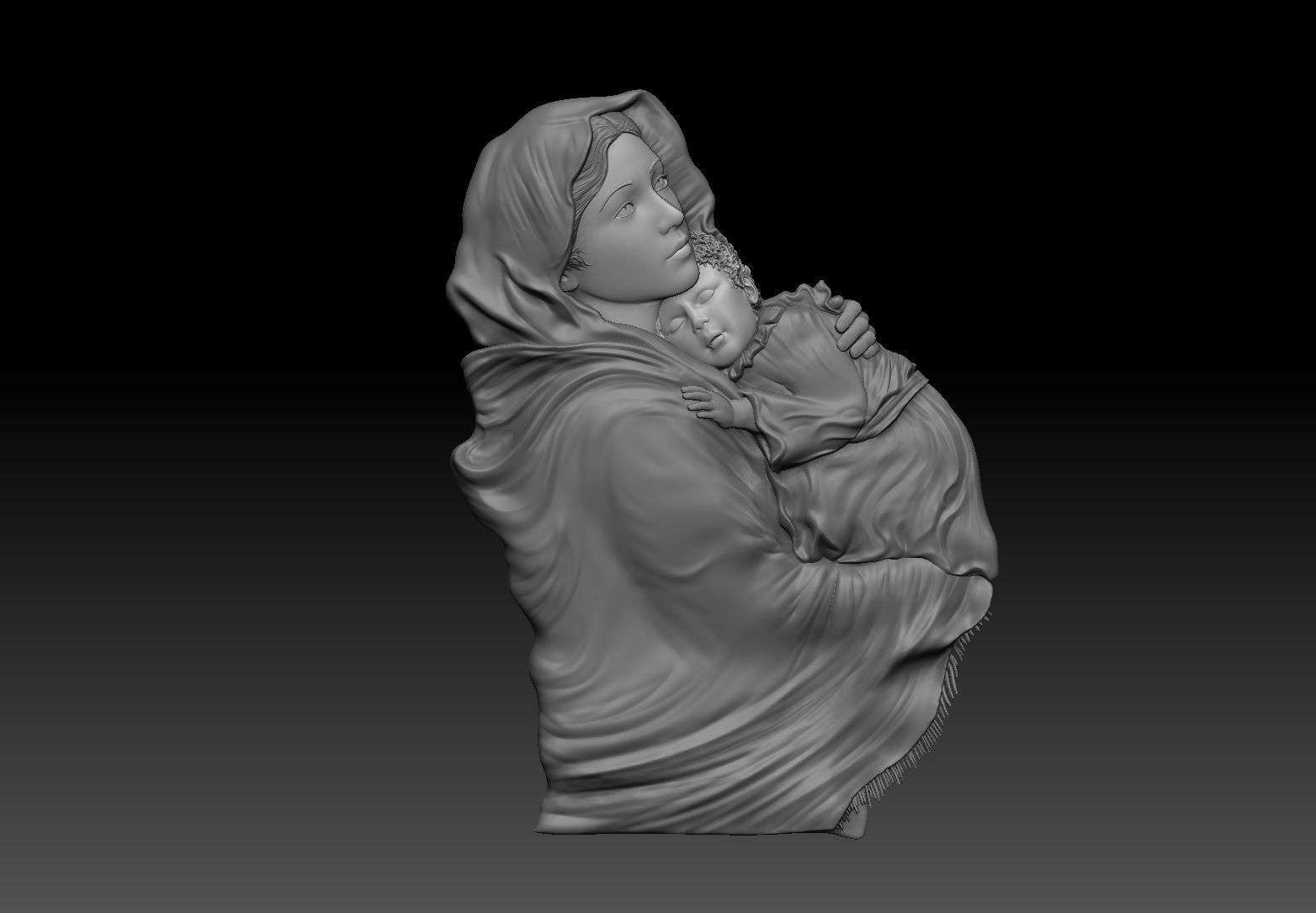 madona Ferruzzi  Virgin Mary  3D print model_6