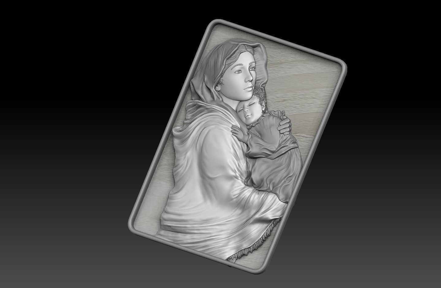 madona Ferruzzi  Virgin Mary  3D print model_5