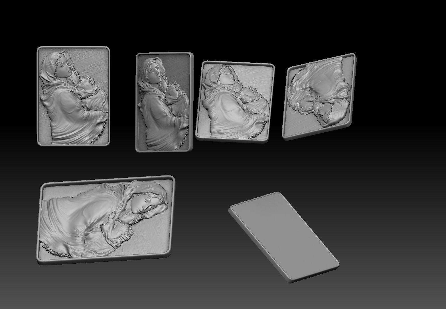 madona Ferruzzi  Virgin Mary  3D print model_3