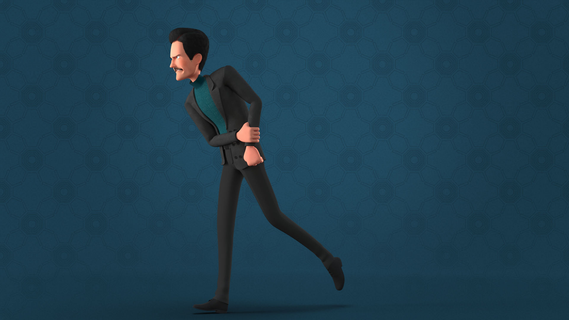 CARTOON MAN - RIGGED TEACHER AND FATHER CHARACTER 3D model_8