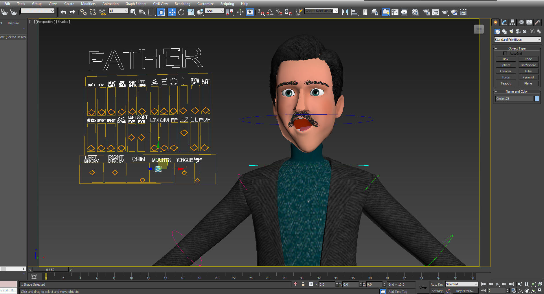 CARTOON MAN - RIGGED TEACHER AND FATHER CHARACTER 3D model_19