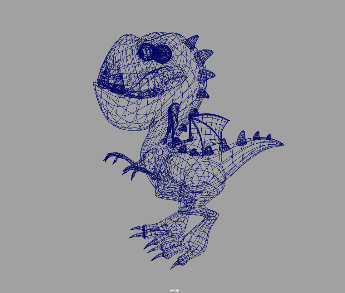 Dragon cartoon 3D model_18