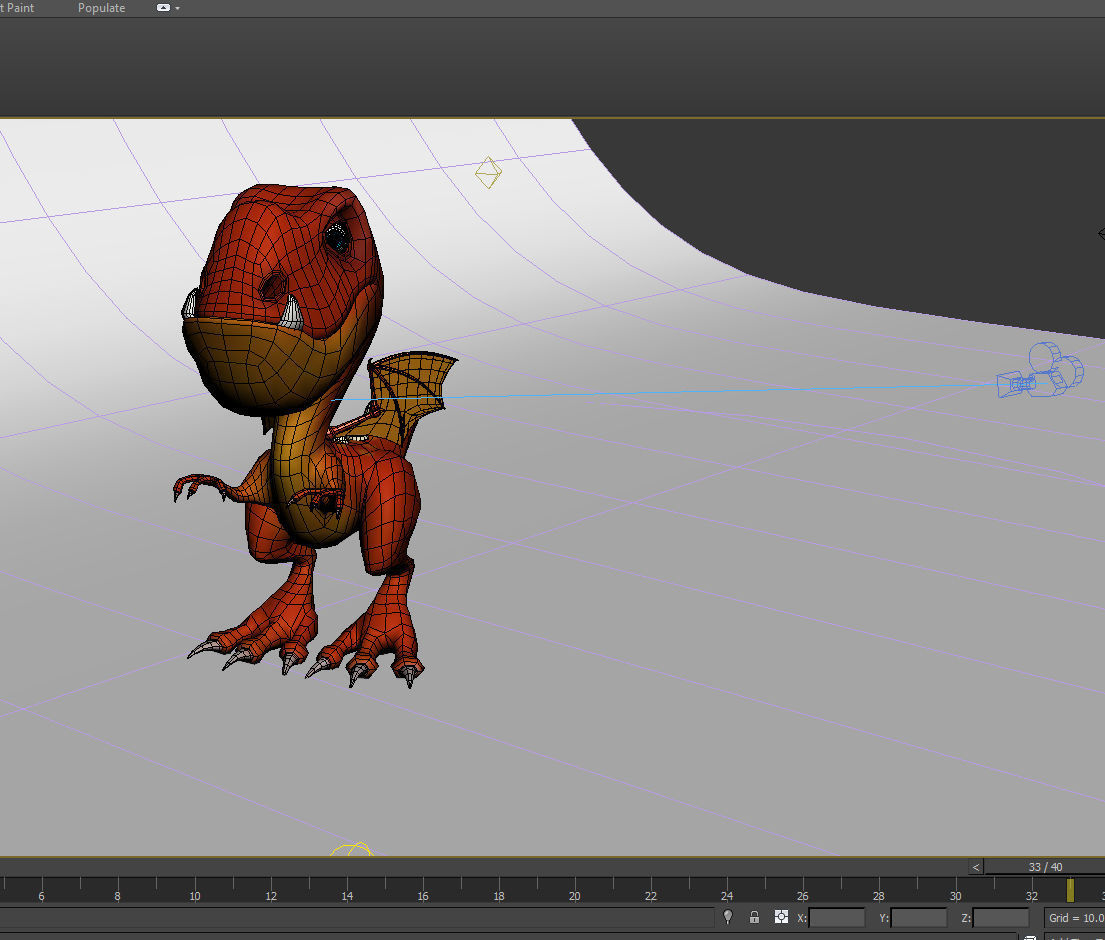 Dragon cartoon 3D model_23