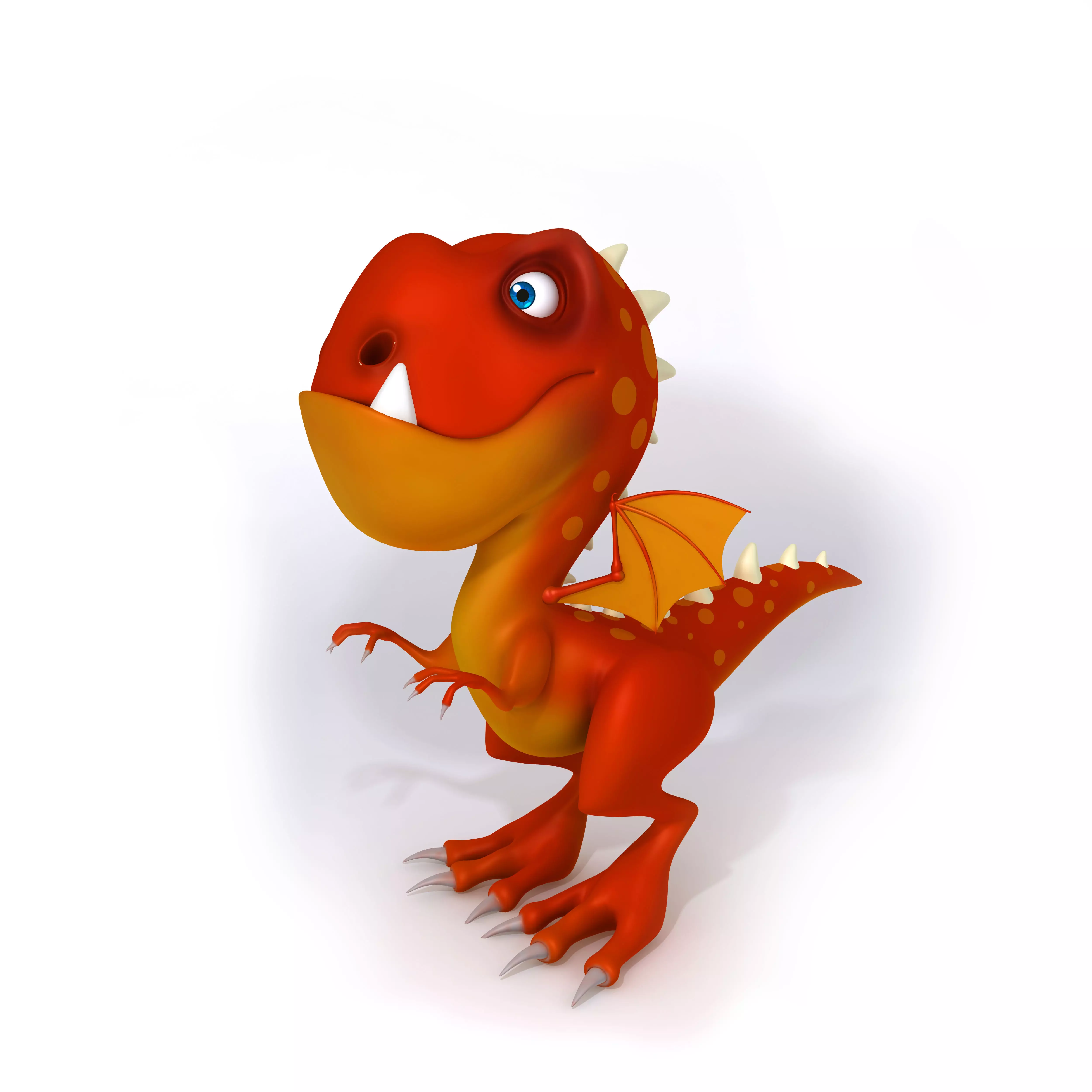 Dragon cartoon 3D model_0