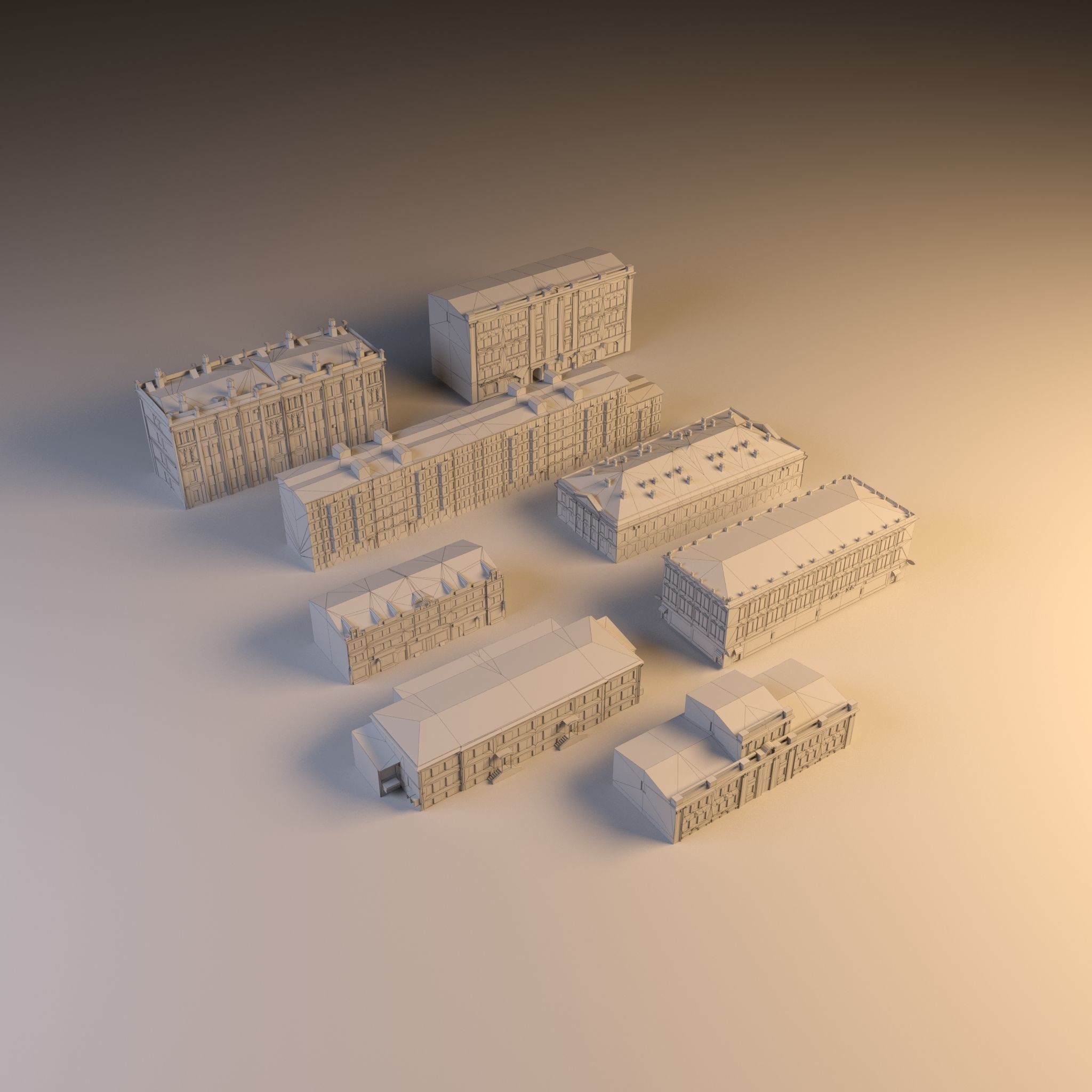 Building set 002 3D model_1