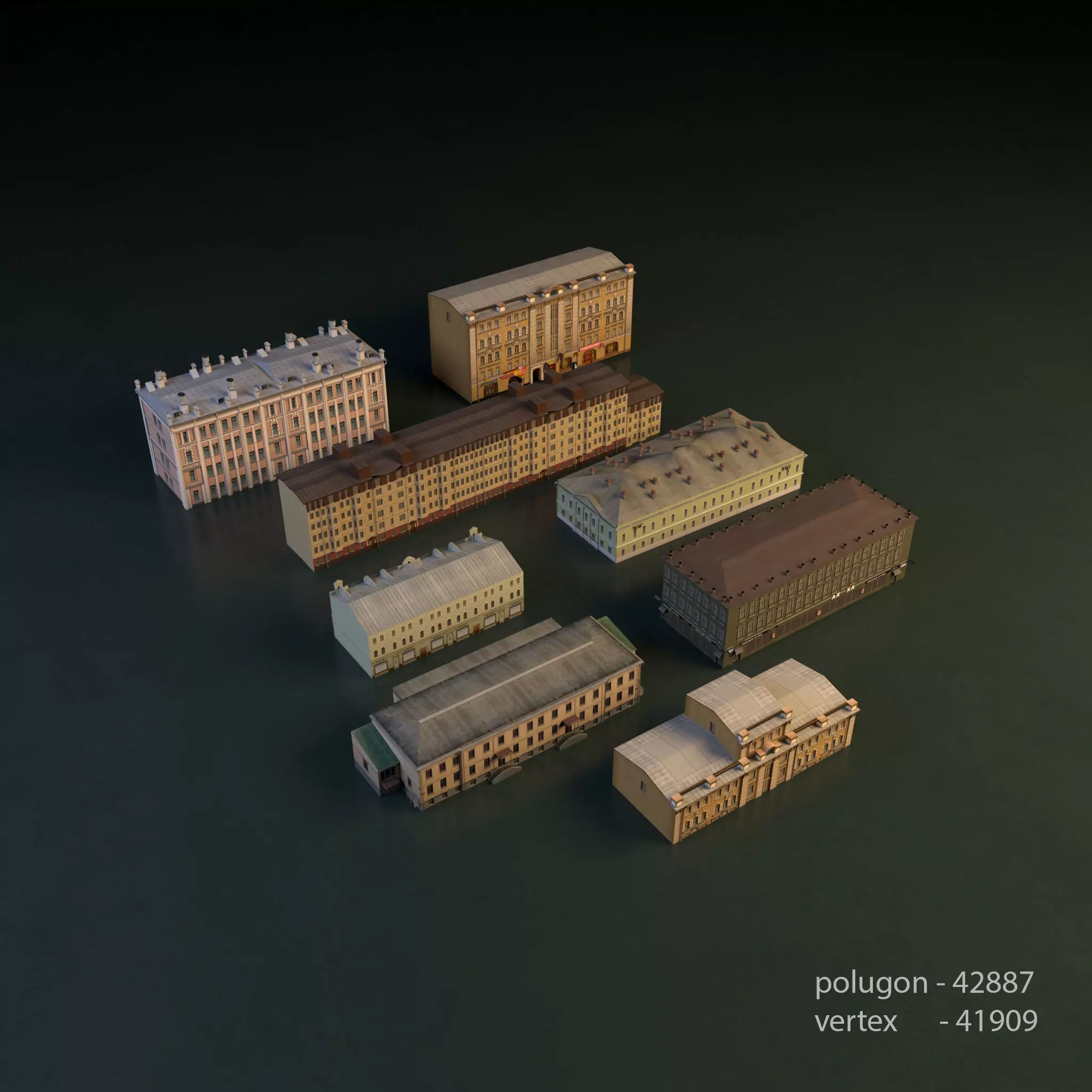 Building set 002 3D model_0