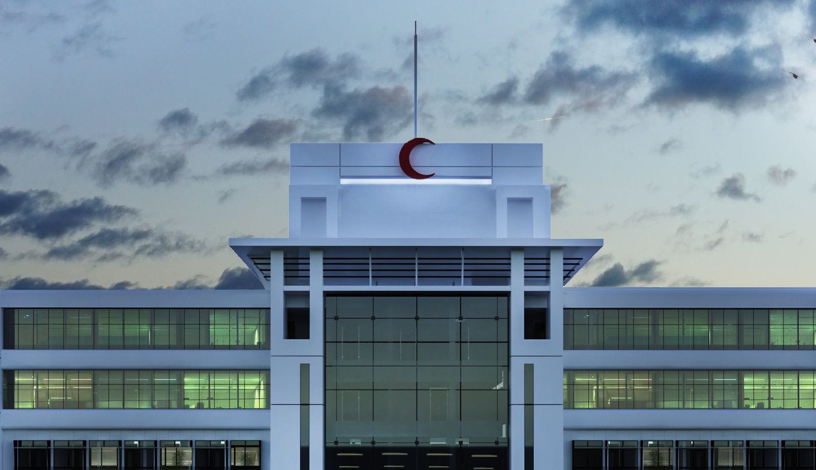 Hospital 3D model office building at dushanbe 3D model_1