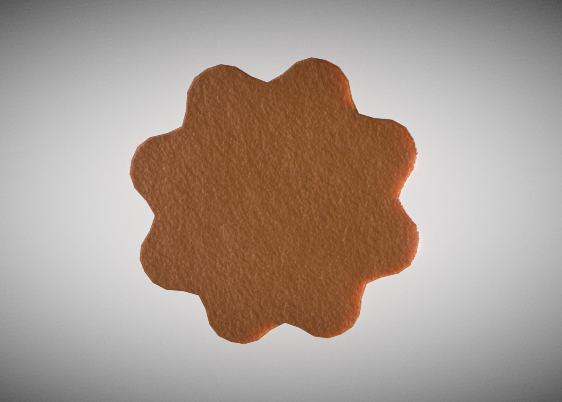 Gingerbread light green decoration low medium high poly Low-poly 3D model_3