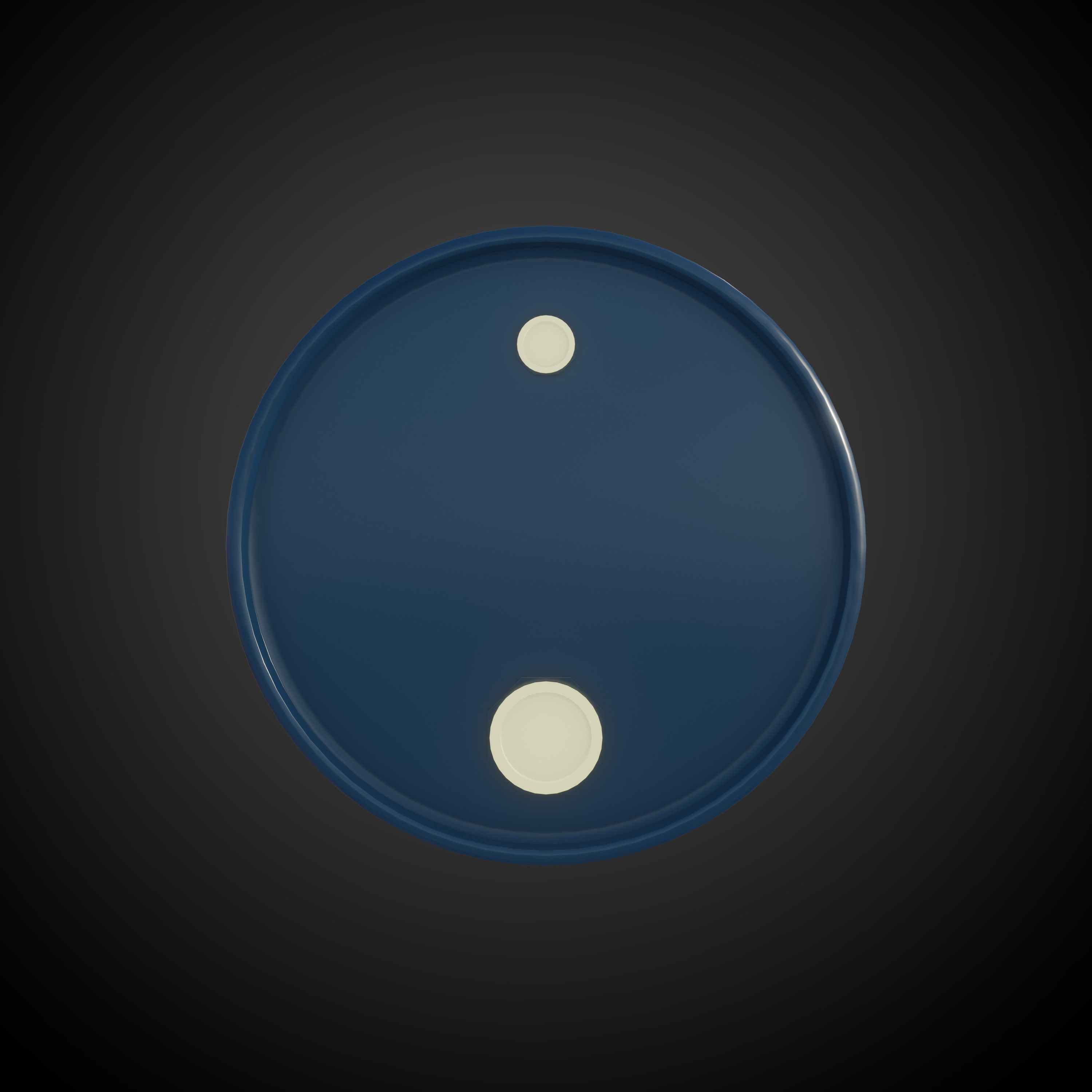 Oil barrel Low-poly 3D model_2