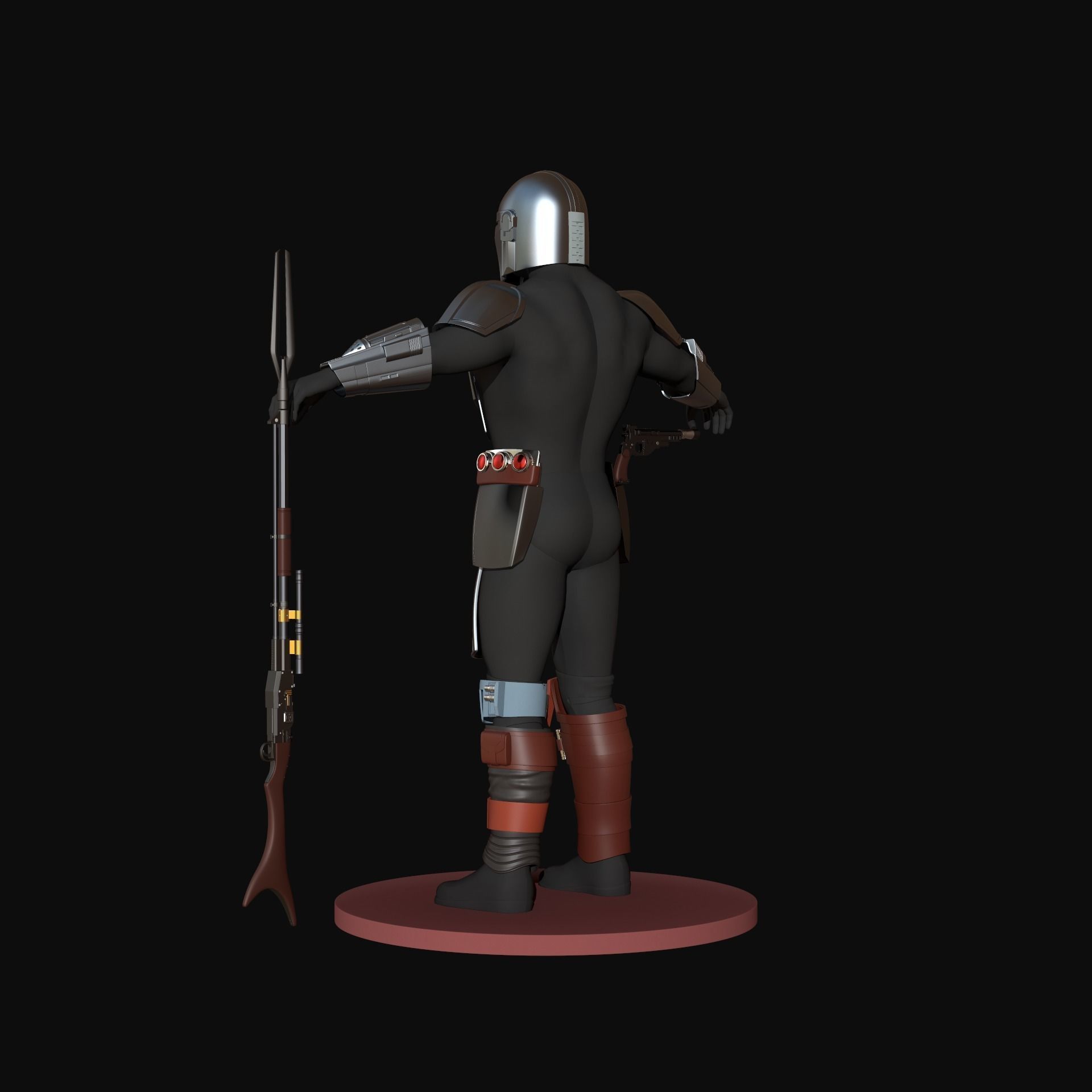 The Mandalorian Beskar Full Armor For Cosplay 3D print model_15