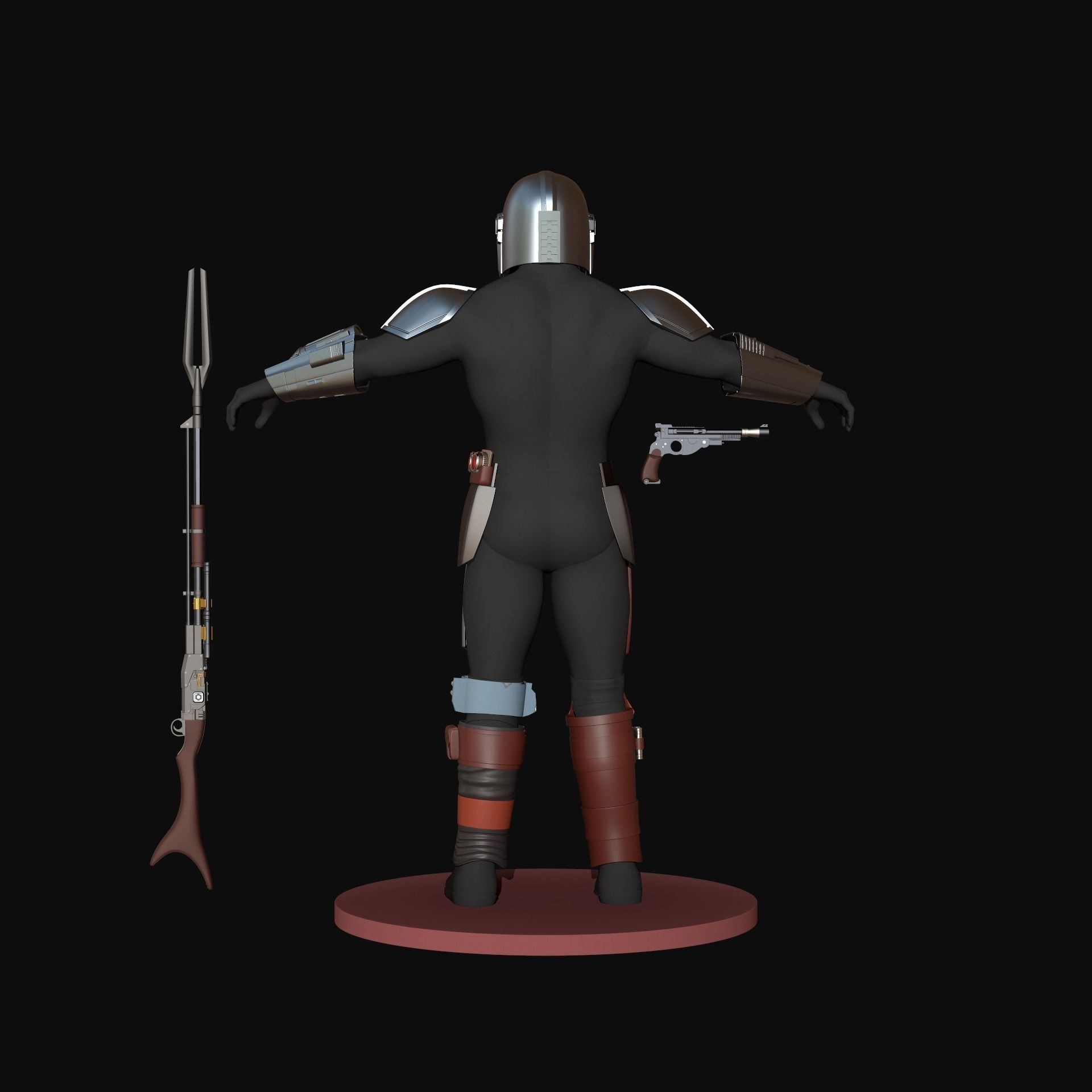 The Mandalorian Beskar Full Armor For Cosplay 3D print model_18