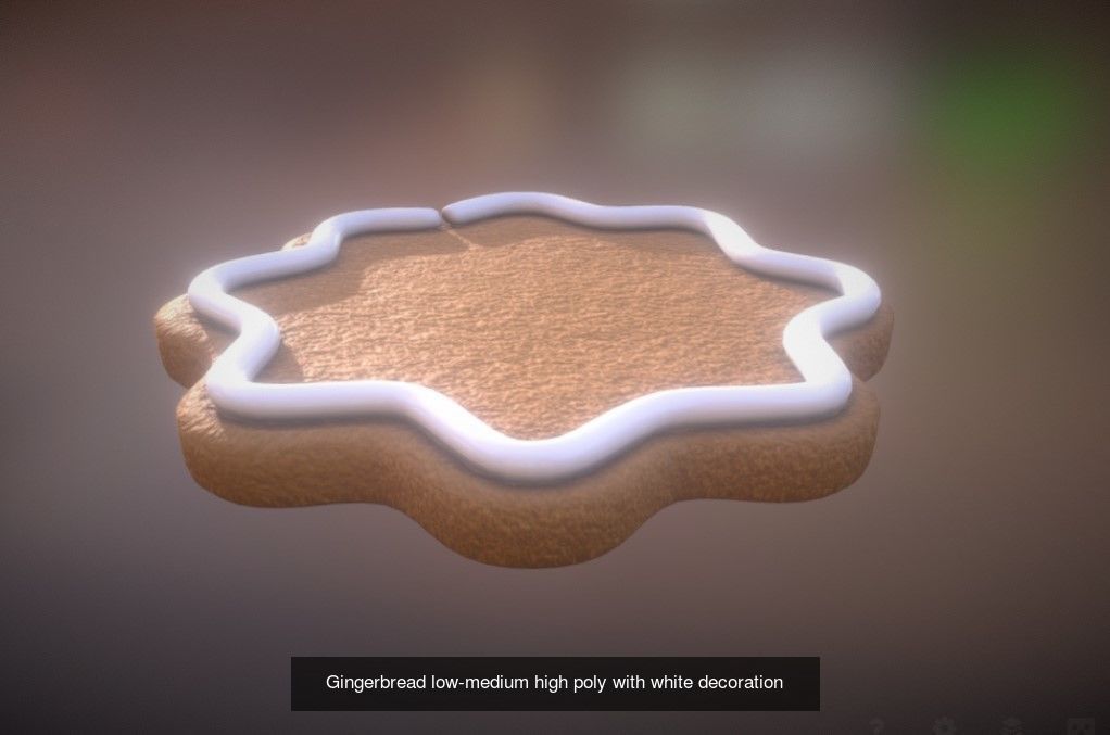 Cookies gingerbread collection game ready vr ar _6