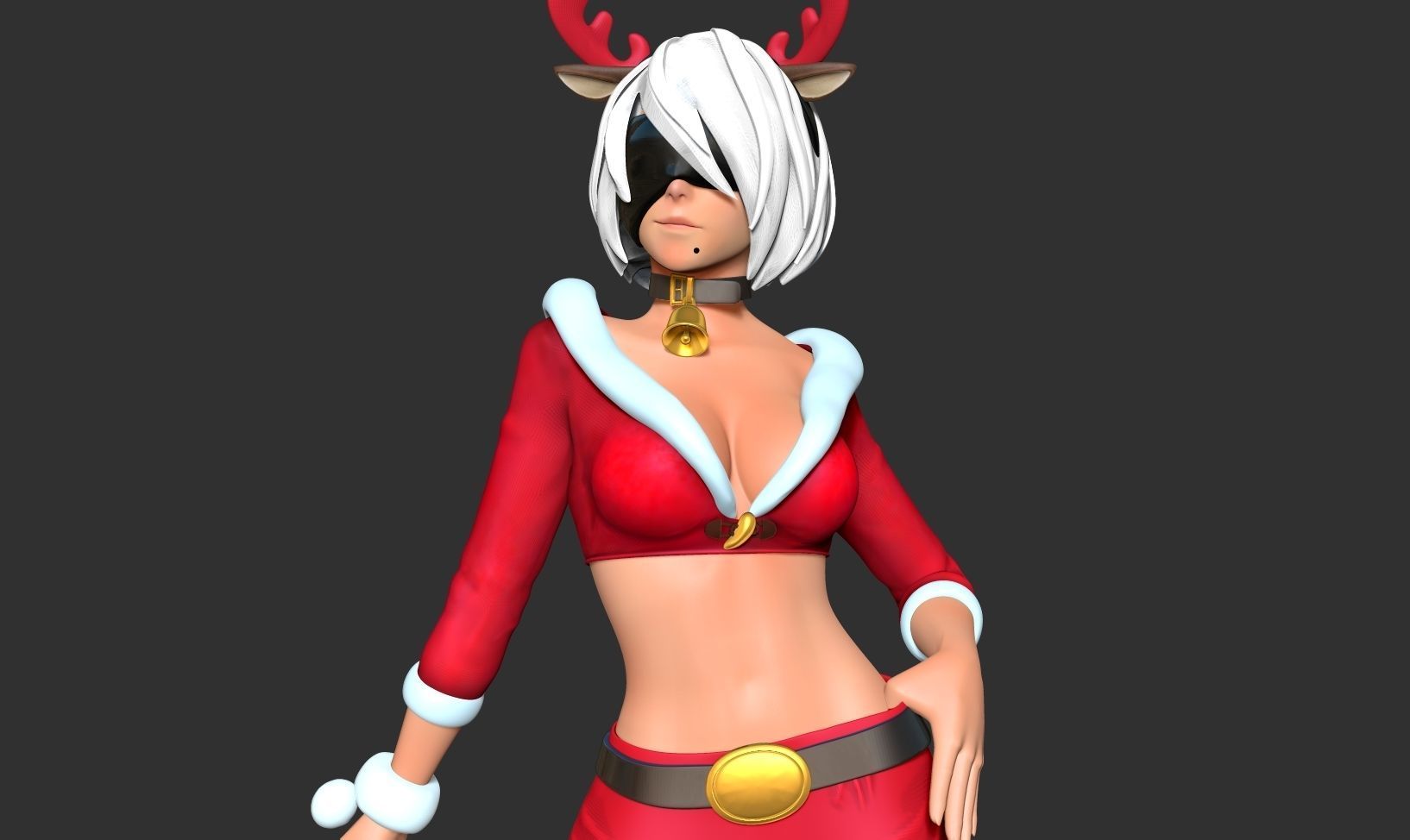 Nier 2B - Merry Xmas 3D print model_8