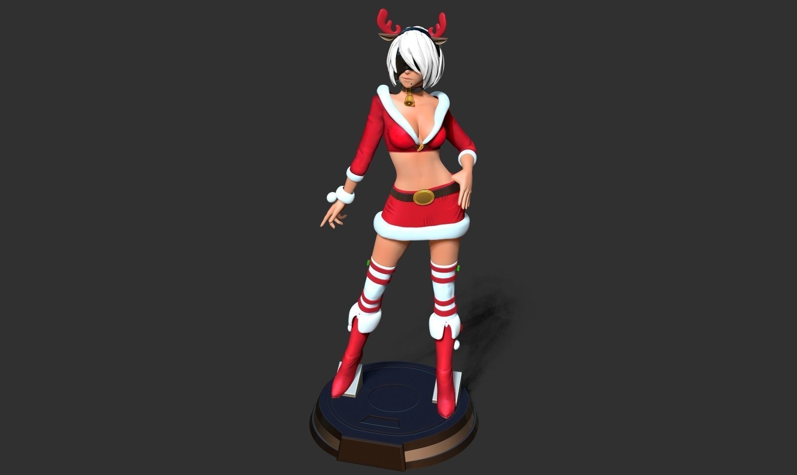 Nier 2B - Merry Xmas 3D print model_19