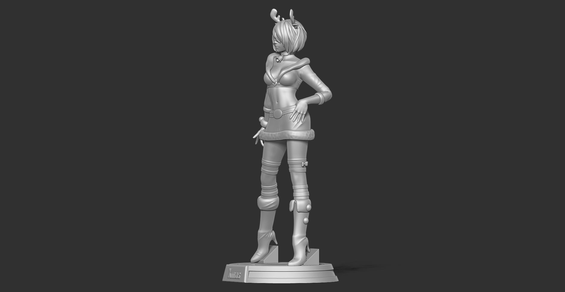 Nier 2B - Merry Xmas 3D print model_14