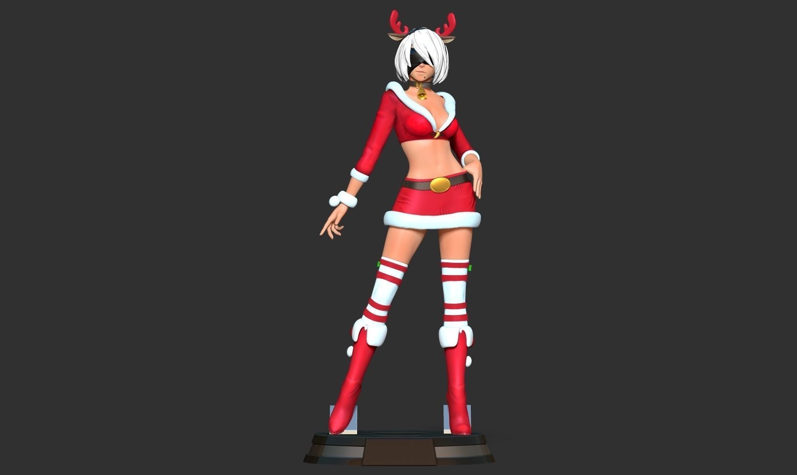 Nier 2B - Merry Xmas 3D print model_11