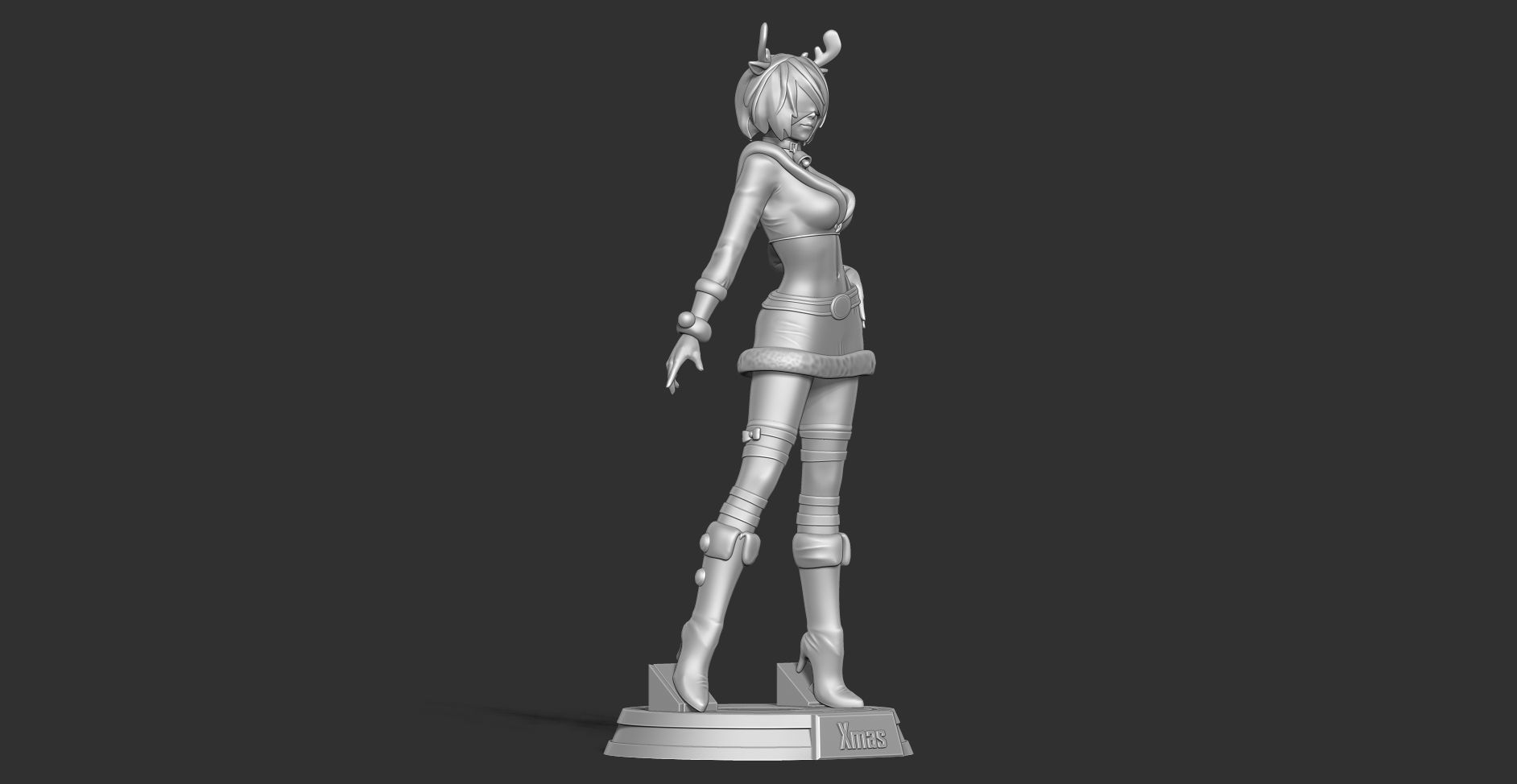 Nier 2B - Merry Xmas 3D print model_16