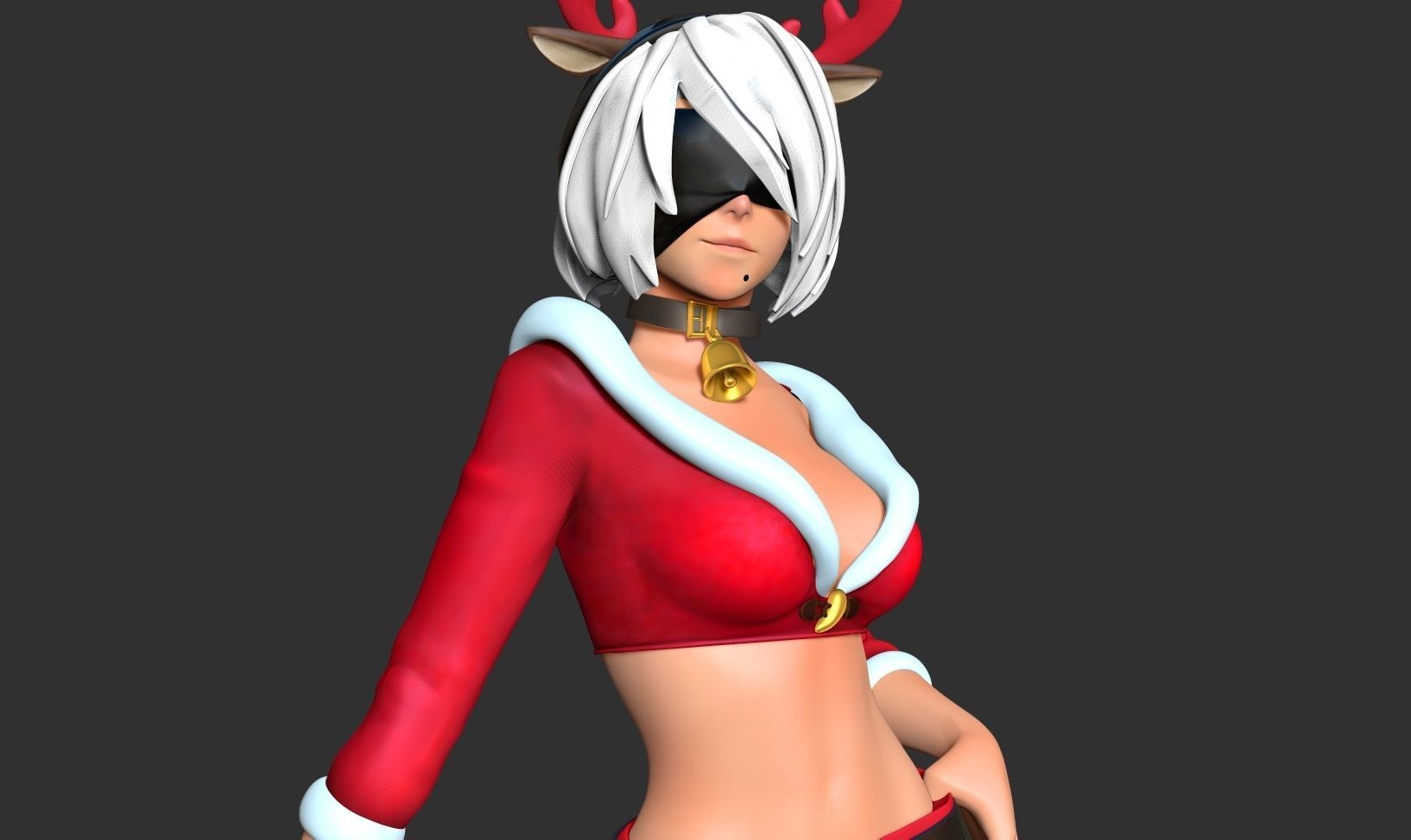 Nier 2B - Merry Xmas 3D print model_5