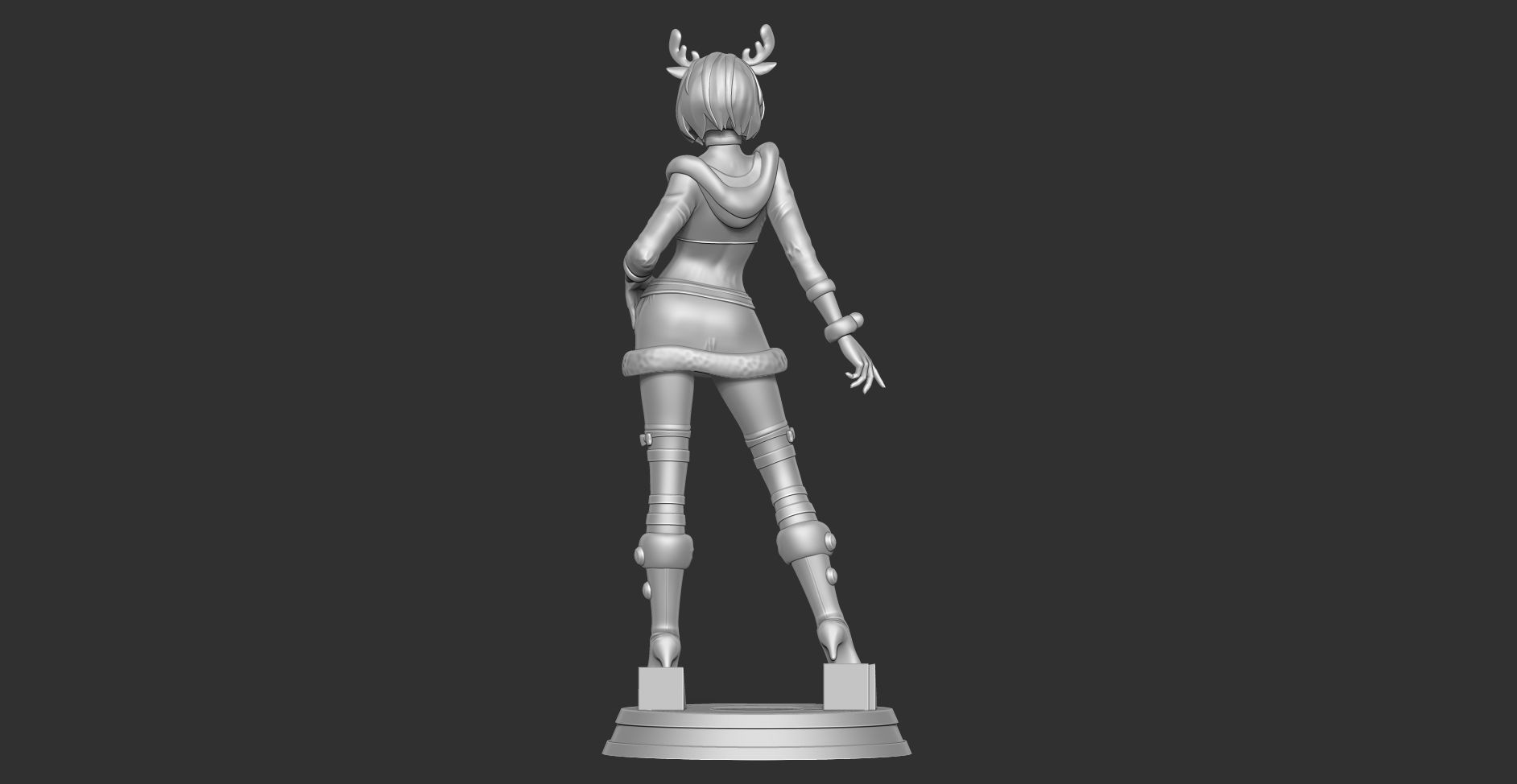 Nier 2B - Merry Xmas 3D print model_10