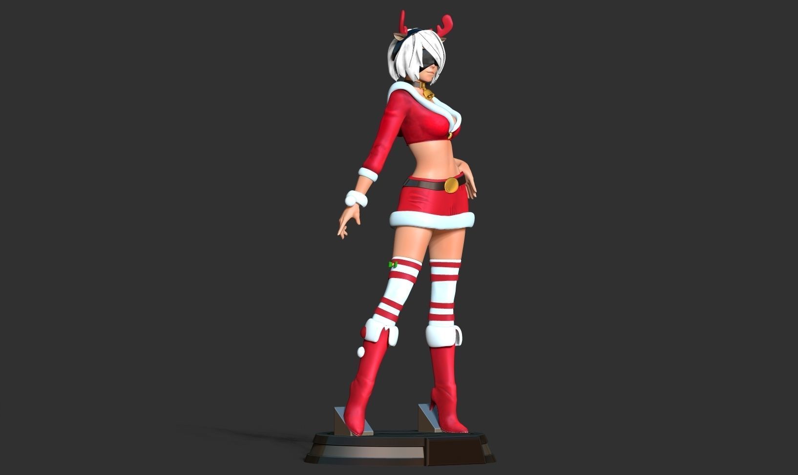 Nier 2B - Merry Xmas 3D print model_15