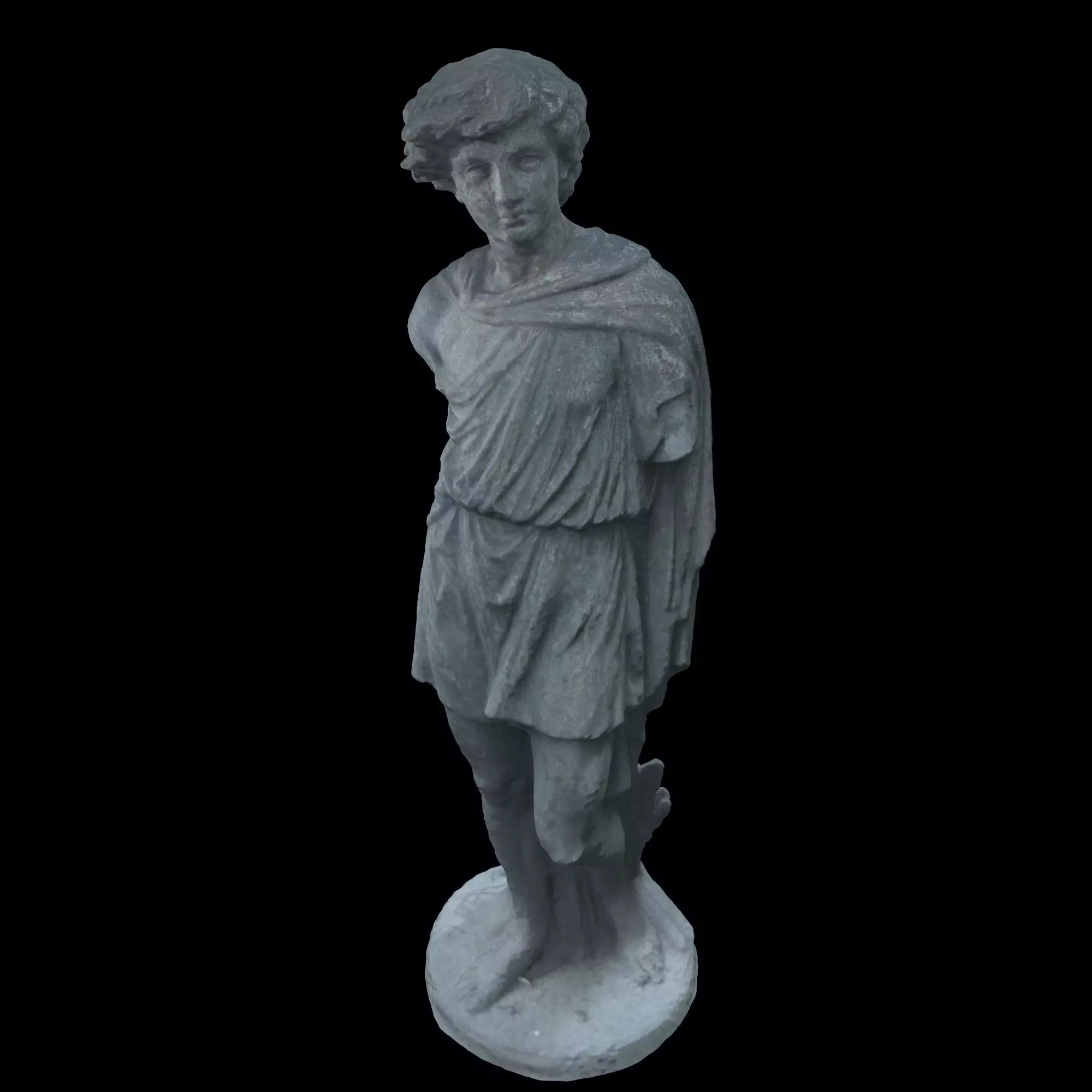 Bronze statue of a boy 3D model
