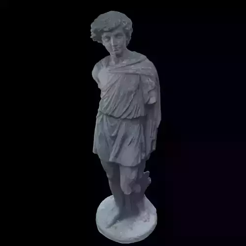 Bronze statue of a boy