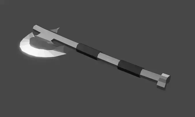 Iron Axe Free low-poly 3D model
