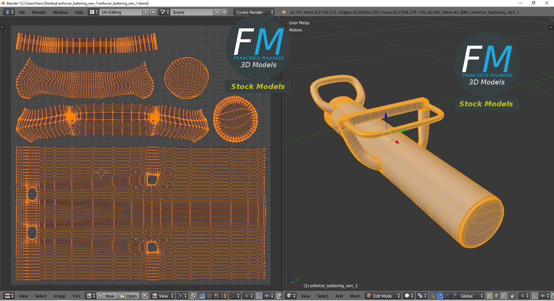 Enforcer battering ram 1 3D model_10