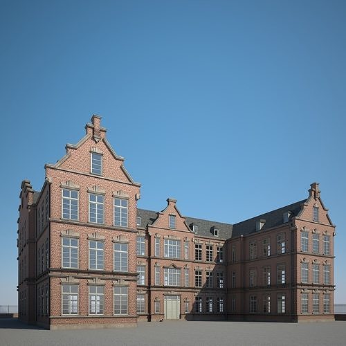 Brick Building 3D model