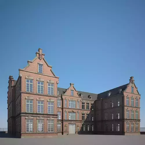 Brick Building 3D model