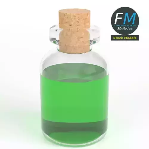 Cylindrical potion flask