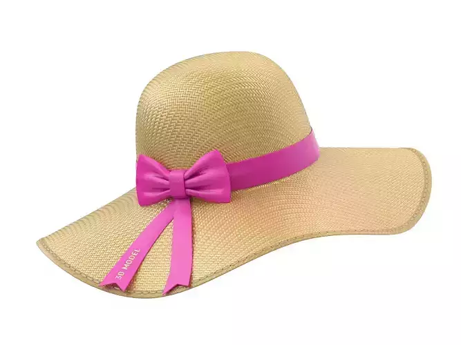 Women Sun Hat 3D model