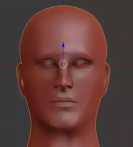 Professional human head - high poly