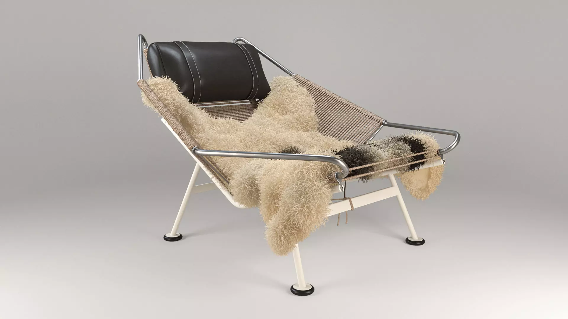 PP225 THE FLAG HALYARD CHAIR Low-poly 3D model