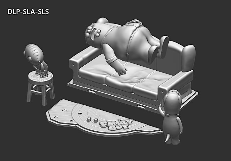 Family Guy Griffin Model Assembly File STL-OBJ 3D Printing  3D print model_14