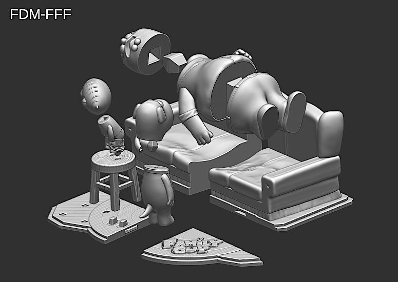 Family Guy Griffin Model Assembly File STL-OBJ 3D Printing  3D print model_8