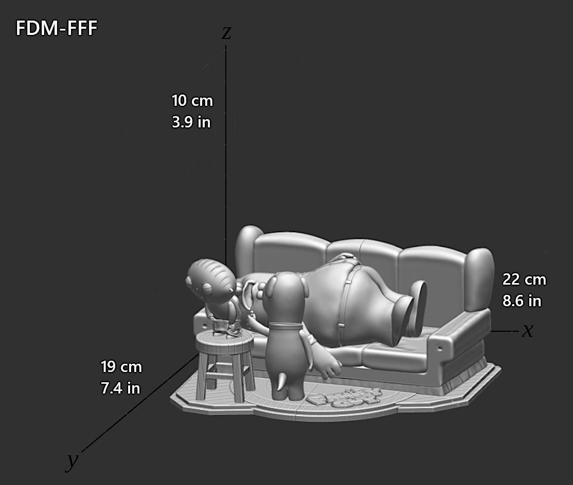 Family Guy Griffin Model Assembly File STL-OBJ 3D Printing  3D print model_11