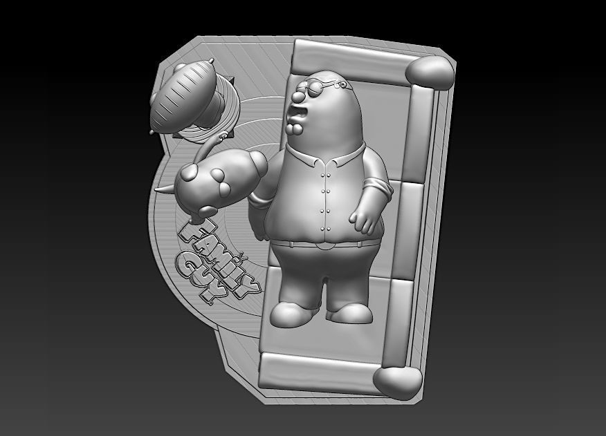 Family Guy Griffin Model Assembly File STL-OBJ 3D Printing  3D print model_4