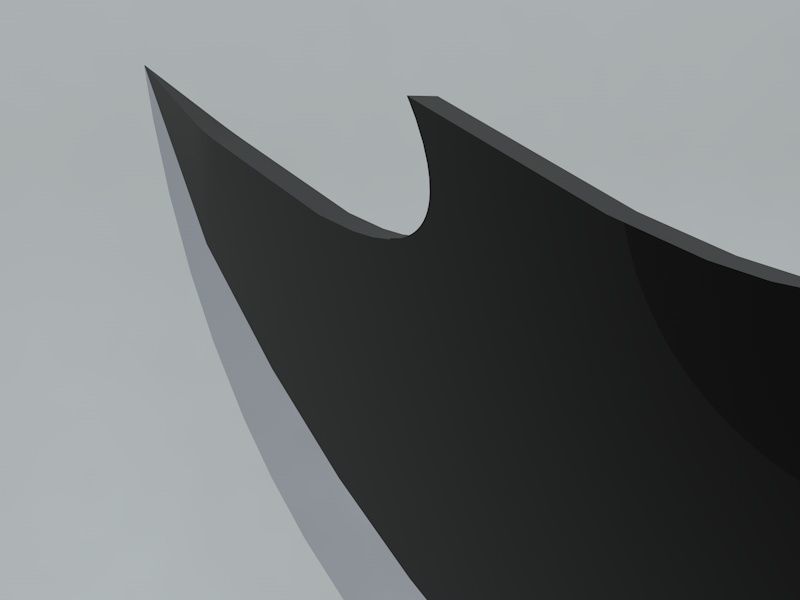 Weapons - Knife with brass knuckles handled Low-poly 3D model_2